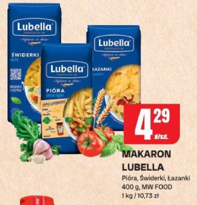 Makaron Lubella Pióra, Świderki, Łazanki promocja w Chorten