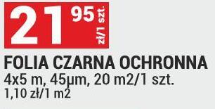 Folia czarna ochronna promocja w Merkury Market