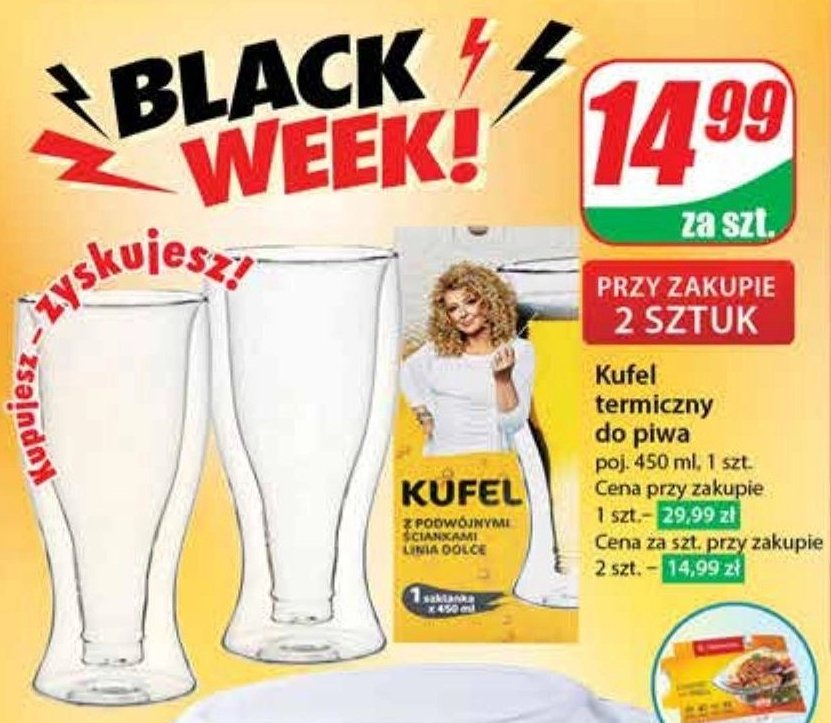 Kufel termiczny do piwa 450 ml Mg home promocja