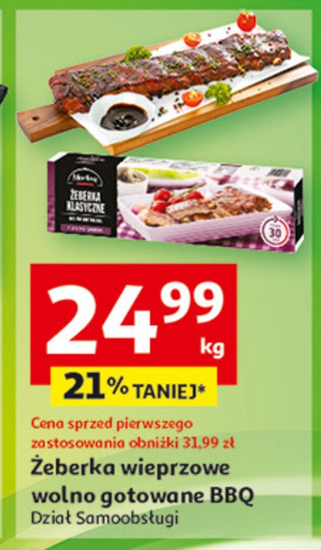 Żeberka klasyczne wolno gotowane Morliny promocja w Auchan