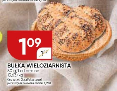 Bułka wieloziarnista La Lorraine promocja w Chata Polska