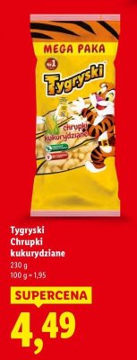 Chrupki kukurydziane Tygryski promocja w Lidl