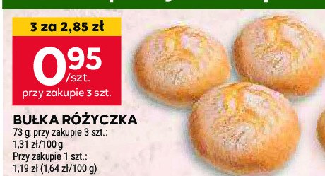 Bułka różyczka promocja