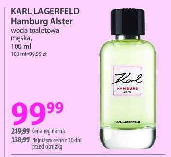 Woda toaletowa KARL LAGERFELD HAMBURG ALSTER promocja w Hebe