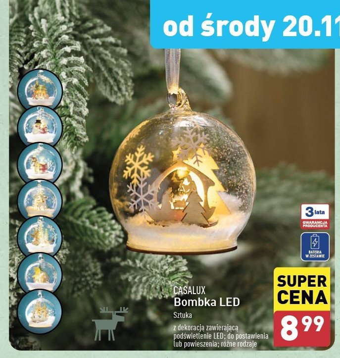 Bombka led promocja w Aldi