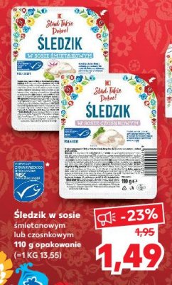 Śledzik w sosie śmietanowym K-classic stąd takie dobre! promocja