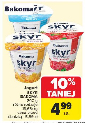 Jogurt naturalny Bakoma skyr promocja