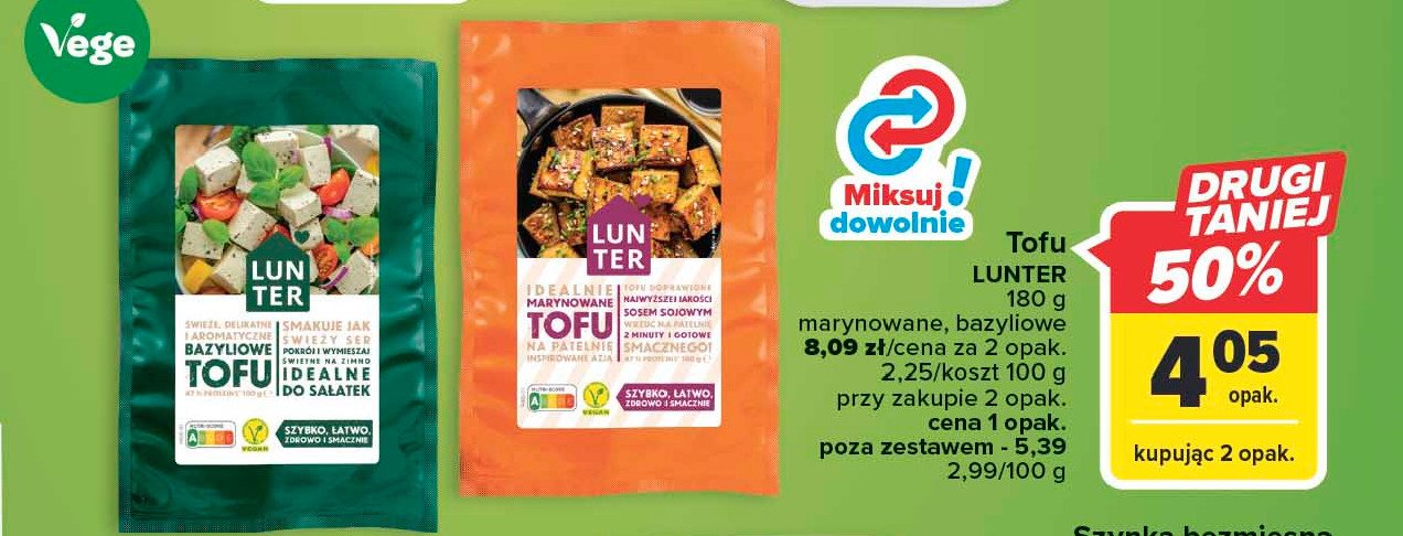 Tofu bazylia Lunter promocja