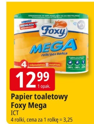 Papier toaletowy Foxy Mega ICT promocja w Leclerc