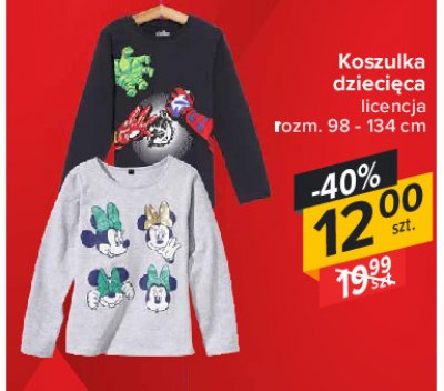 Koszulka dziecięca z licencją 98 - 134 cm promocja w Aldi