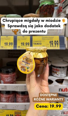 Migdały w miodzie promocja w Kaufland