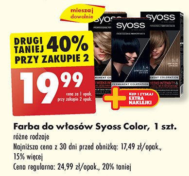 Farba do włosów Syoss professional performance promocja