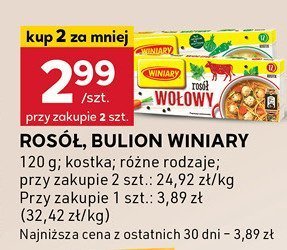 Rosół, bulion winiary kostka promocja w Stokrotka