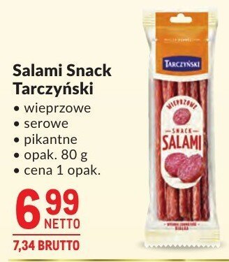 Salami Snack Tarczyński promocja w Makro