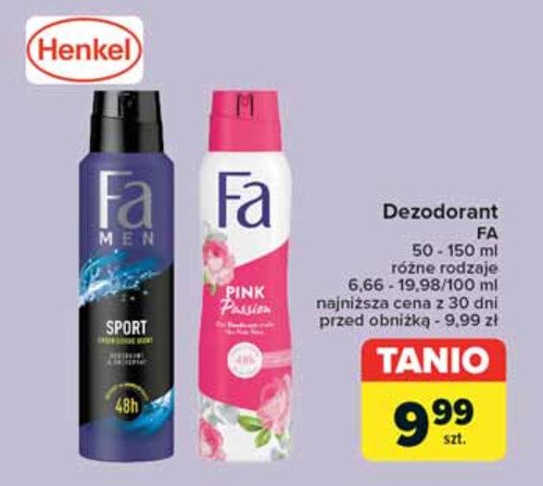 Dezodorant Fa pink passion promocja
