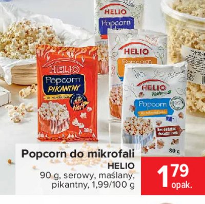 Popcorn bez tłuszczu i soli Helio promocja