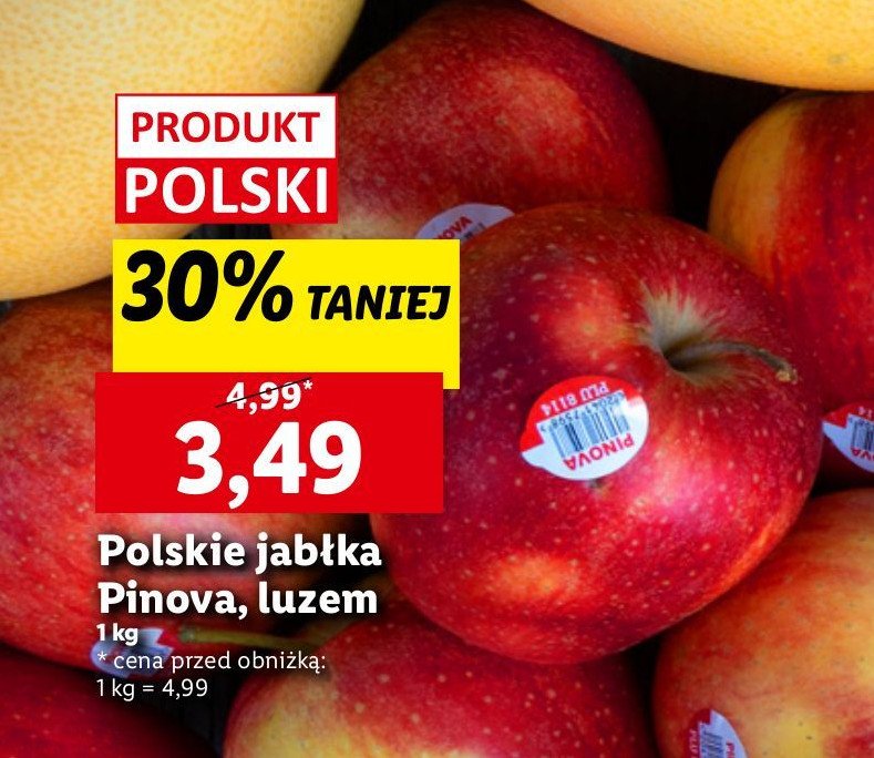 Jabłka pinova polskie promocja