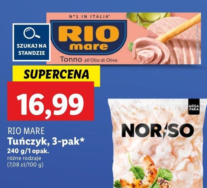 Tuńczyk kawałki w oliwie z oliwek Rio mare promocja