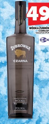 Wódka Żubrówka Czarna 0.7L promocja w TOPAZ