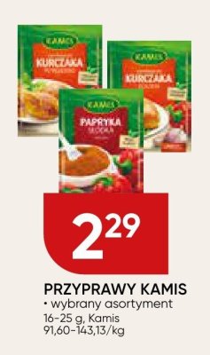 Przyprawy KAMIS wybrany asortyment promocja w Chata Polska