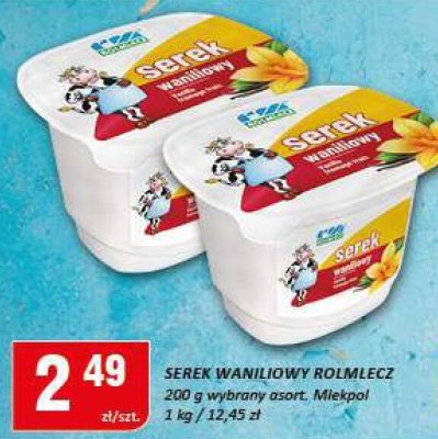 Serek waniliowy Serek Rolmlecz promocja w Chorten