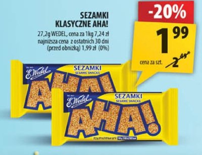 Sezamki klasyczne AHA! promocja w Arhelan