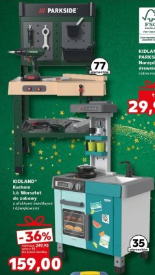 Kuchnia lub Warsztat do zabawy KIDLAND z efektami świetlnymi i dźwiękowymi promocja w Kaufland