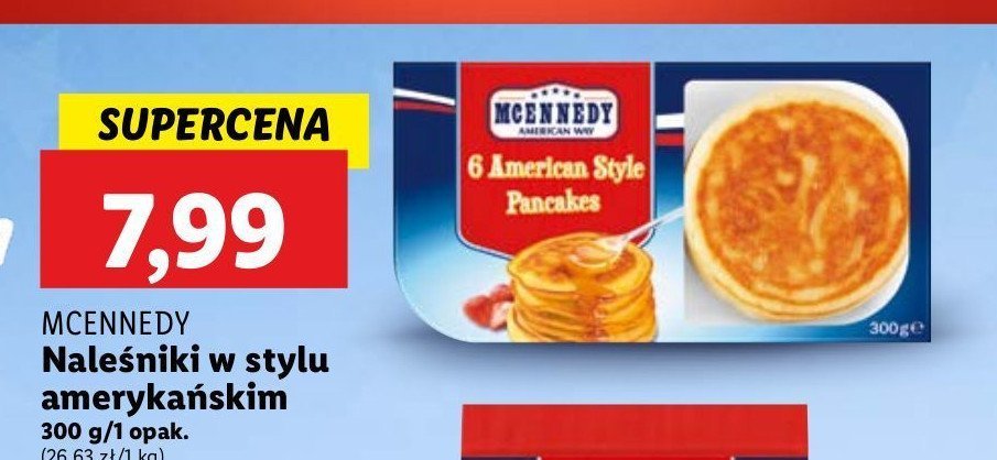 Naleśniki amerykańskie Mcennedy promocja