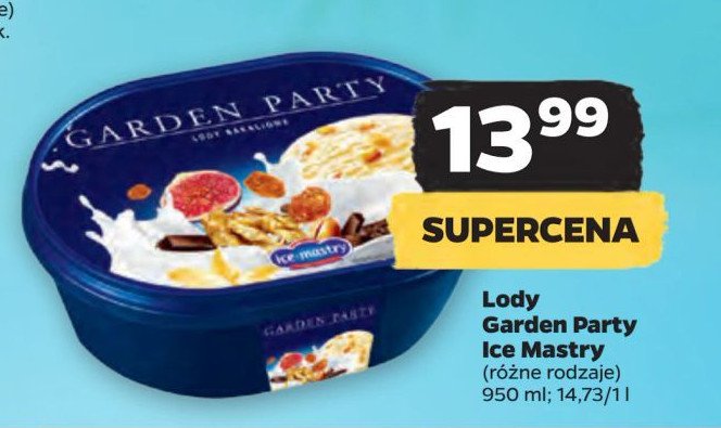 Lody bakaliowe ICE MASTRY GARDEN PARTY promocja