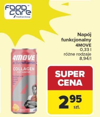 Napój funkcjonalny 4MOVE promocja w Carrefour