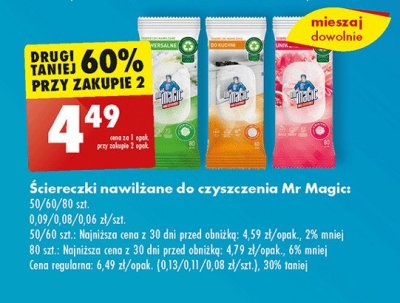 Ściereczki uniwersalne do kuchni Mr magic promocja