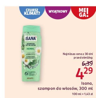 Szampon do włosów 7 ziół Isana promocja