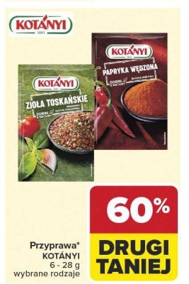 Przyprawa Kotányi Zioła Toskańskie promocja w Carrefour