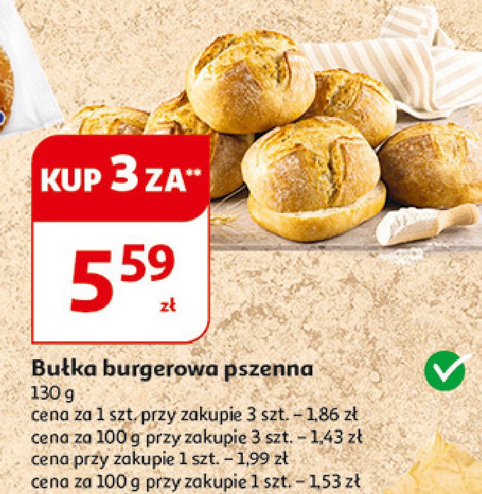 Bułka hamburgerowa pszenna promocja