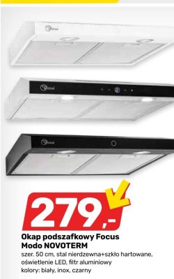 Okap podszafkowy Focus Modo NOVOTERM promocja w Bricomarche