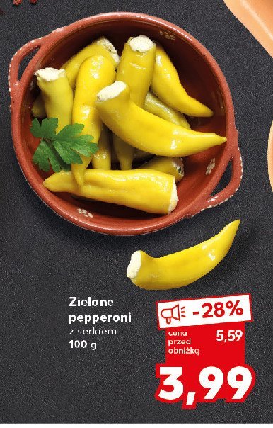 Pepperoni zielone z serkiem promocja