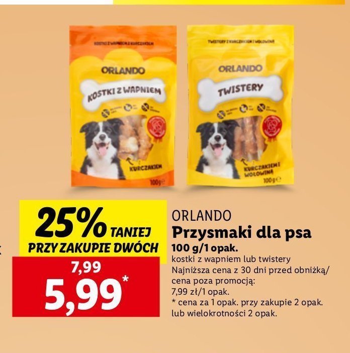 Przysmak do żucia z kurczakiem Orlando promocja