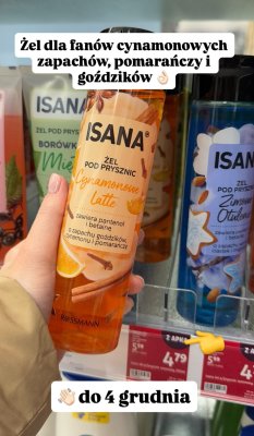 Żel pod prysznic ISANA Cynamonowe Latte promocja w Rossmann