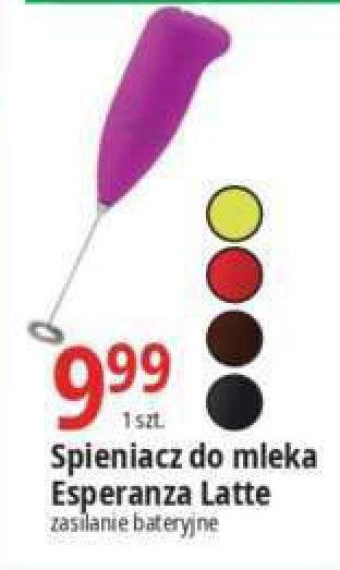 Spieniacz do mleka latte 偶贸艂ty Esperanza promocja