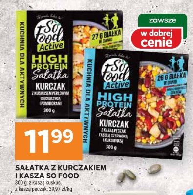 Sałatka z kurczakiem i kaszą pęczak promocja w Stokrotka