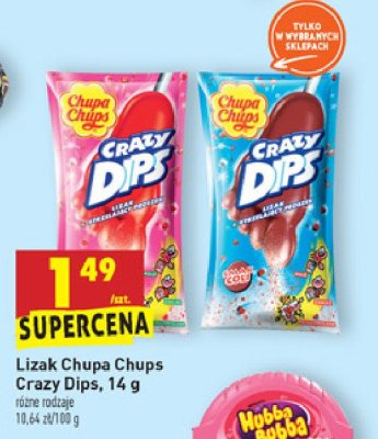 Lizaki cola Chupa chups crazy dips promocja