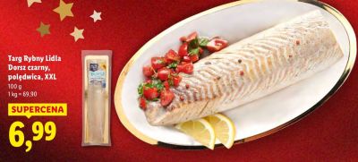Dorsz czarny, polędwica, XXL  promocja w Lidl