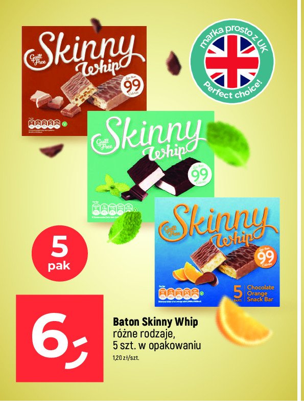 Batoniki chocolate orange SKINNY WHIP promocja