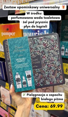 Zestaw upominkowy uniwersalny Muschio Bianco  promocja w Kaufland