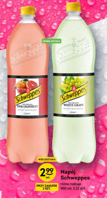 Napój pink grapefruit Schweppes promocja