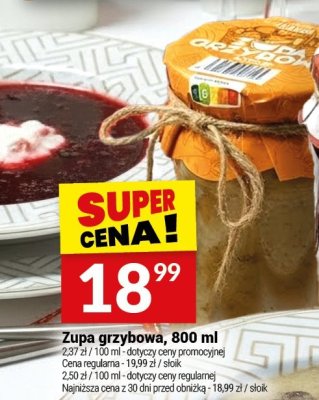 Zupa grzybowa, 800 ml promocja w Twój Market