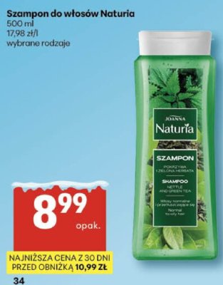 Szampon do włosów Naturia 500 ml promocja w Delikatesy Centrum