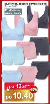 Biustonosz damski lub figi przykładowe wzory i kolory promocja w Woolworth