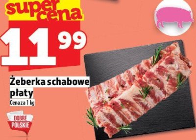 Żeberka schabowe płaty promocja w TOPAZ