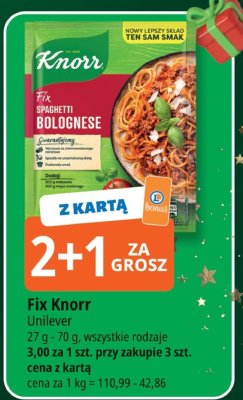 Fix Knorr Unilever promocja w Leclerc